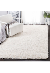 Havana Plain Ivory Shaggy Rug