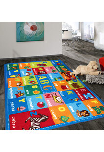 Kids Alphabet Pictures Rug