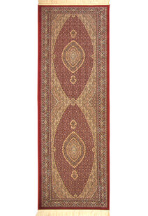 Mona Red Oriental Fringed Rug