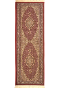 Mona Red Oriental Fringed Rug