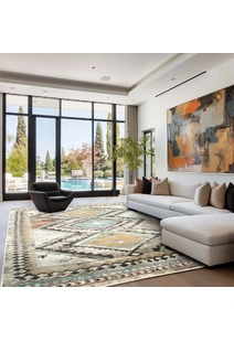 Mobi Geometric Tribal Rug