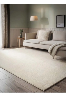 Mojito Plain White Shaggy Rug