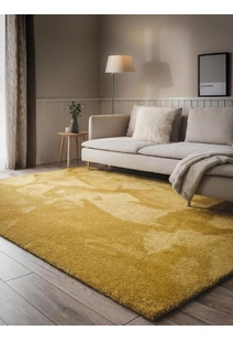 Mojito Plain Yellow Shaggy Rug