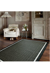 Storm Black Indoor Outdoor Rug