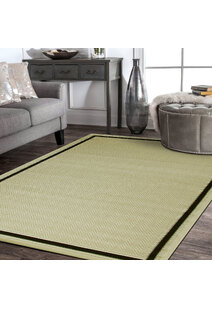 Storm Flatweave Border Rug