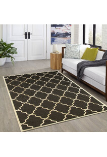 Storm Flatweave Trellis Rug
