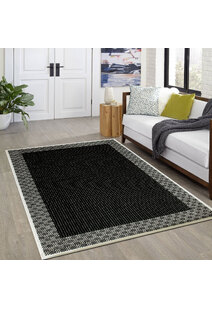 Storm Black Indoor Oudoor Rug