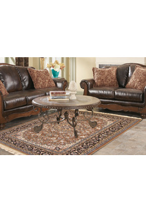 Tapis Brown Classic Medallion Rug