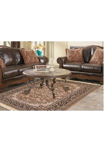 Tapis Brown Classic Medallion Rug