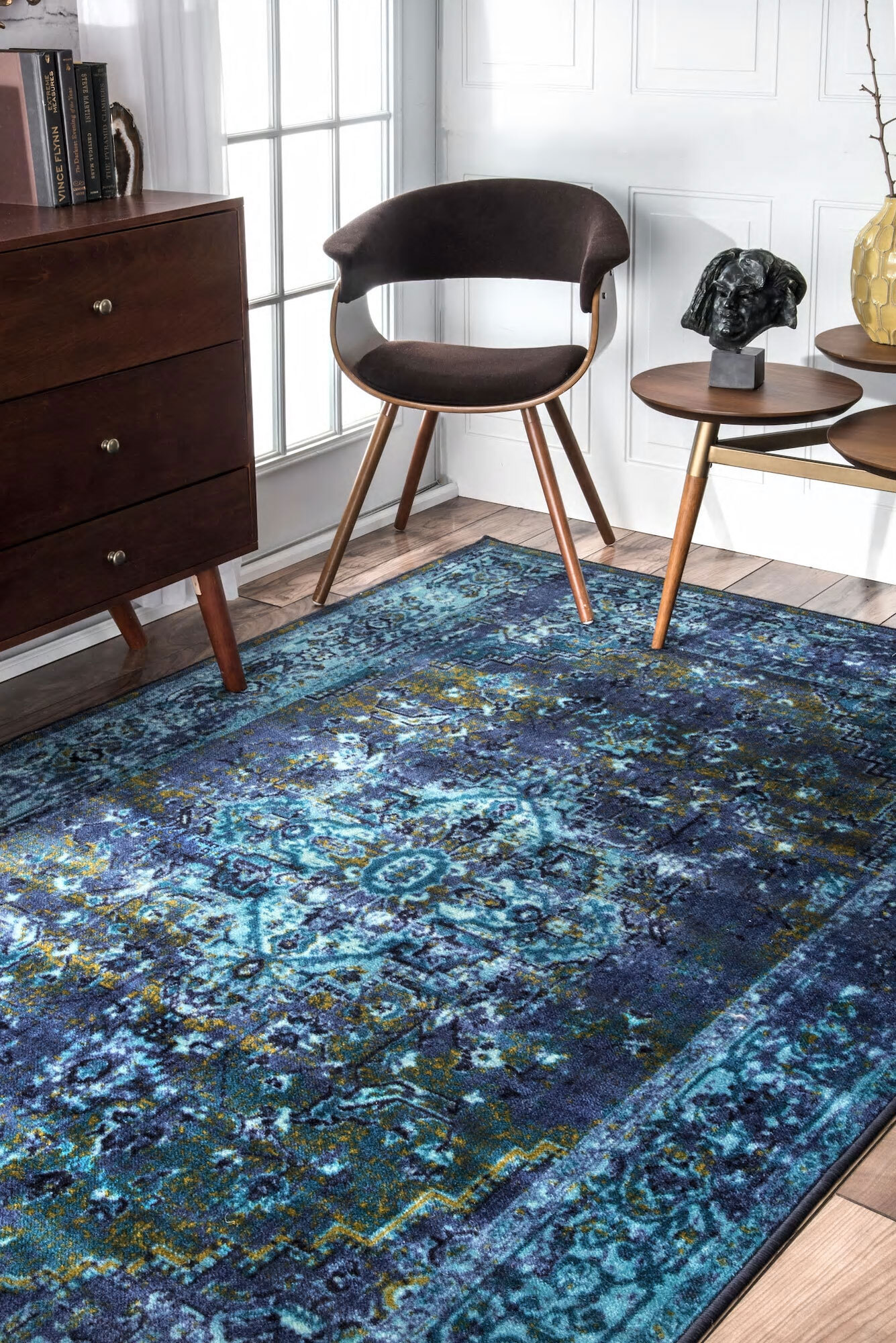 Large View Ellie Overdyed Rubber backed(Size 170 x 120cm)