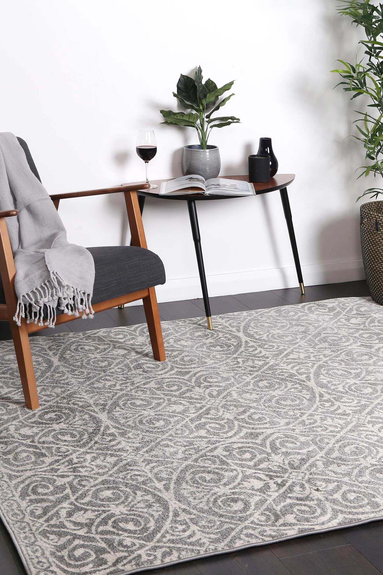 Large View Donna Traditional Lattice Rug(Size 230 x 160cm)