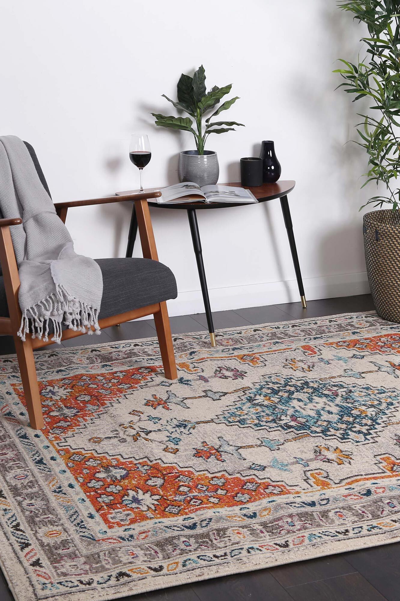 Donna Traditional Medallion Rug(Size 290 x 200cm)
