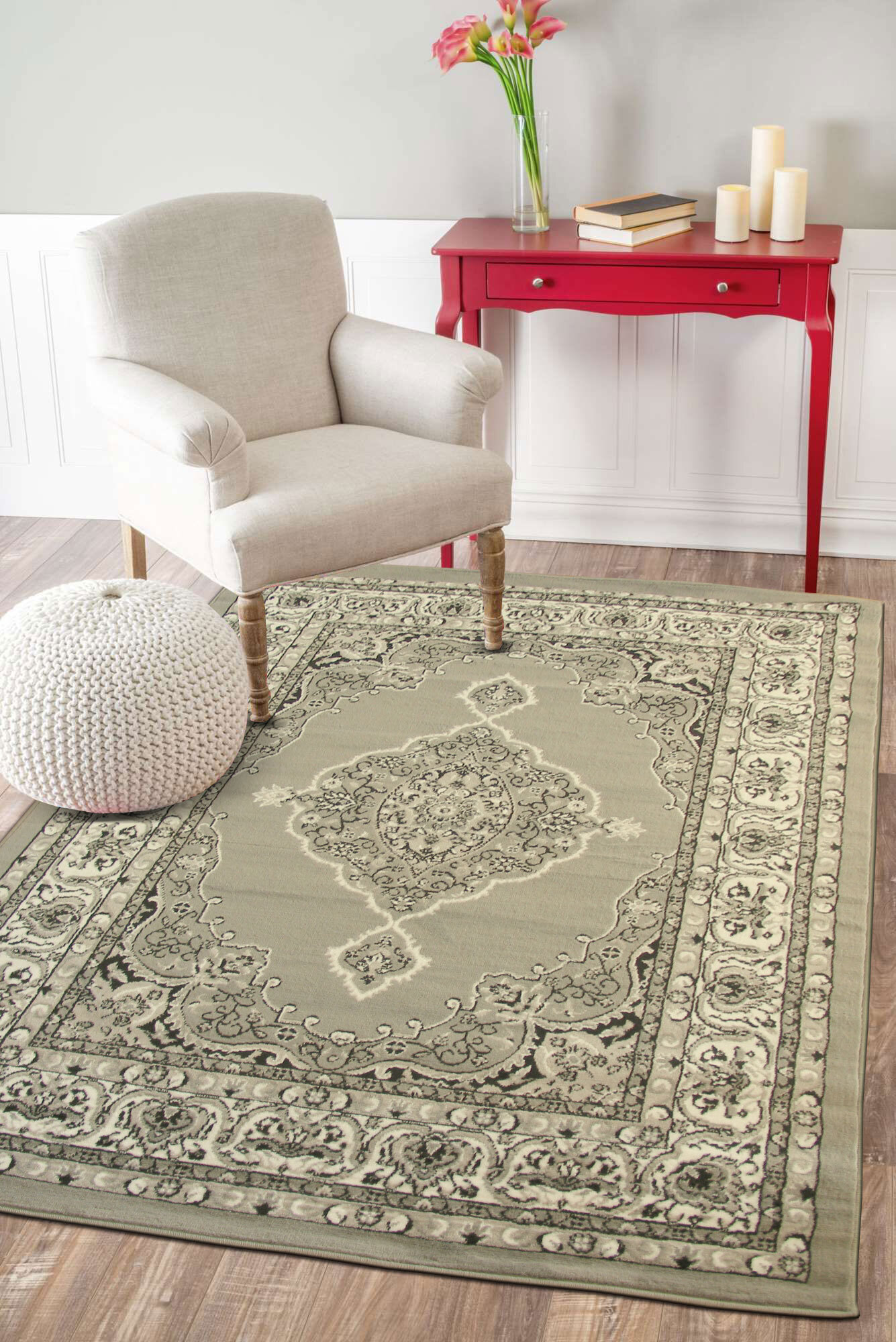 Large View Atlanta Traditional Medallion Rug(Size 170 x 120cm)