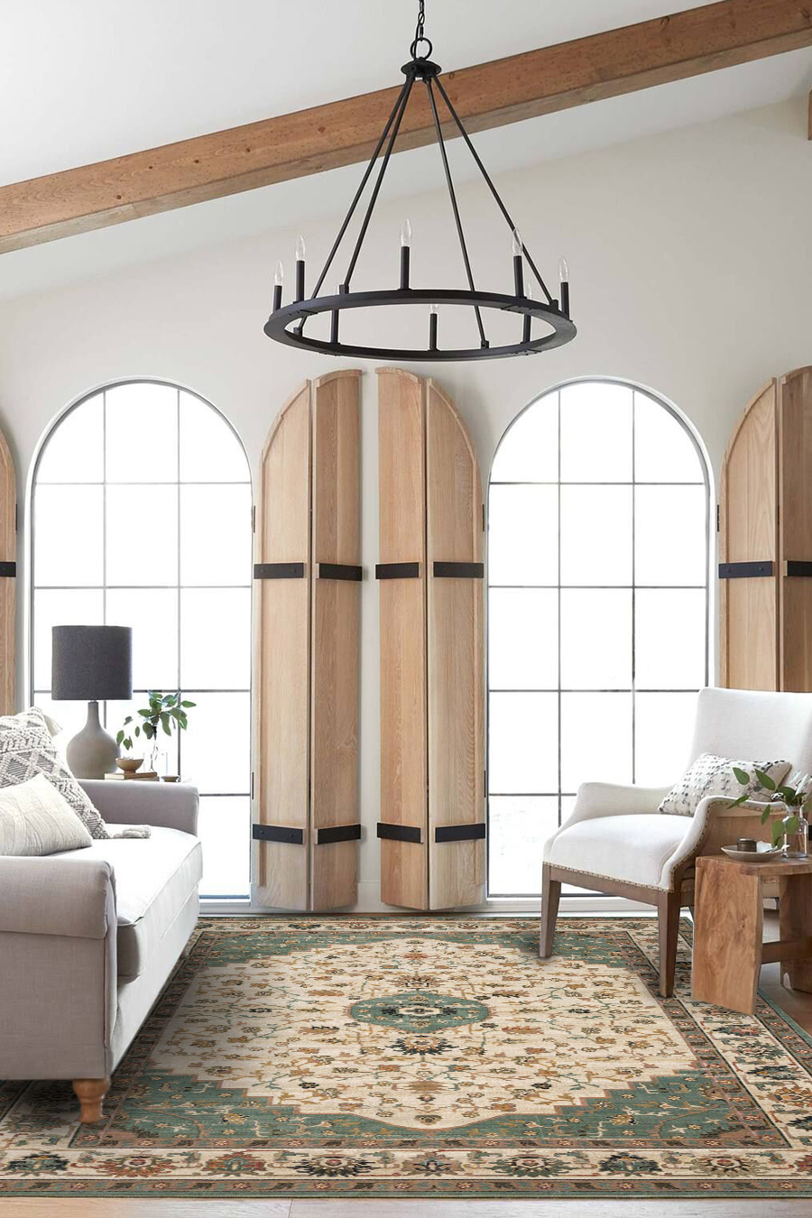 Alder Traditional Medallion Rug(Size 235 x 160cm)