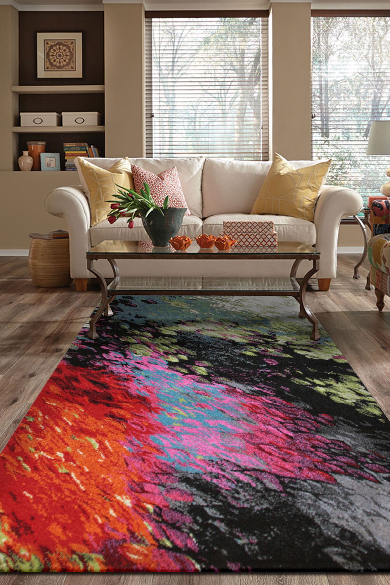 Large View Adobe Modern Abstract Rug(Size 160 x 120cm)