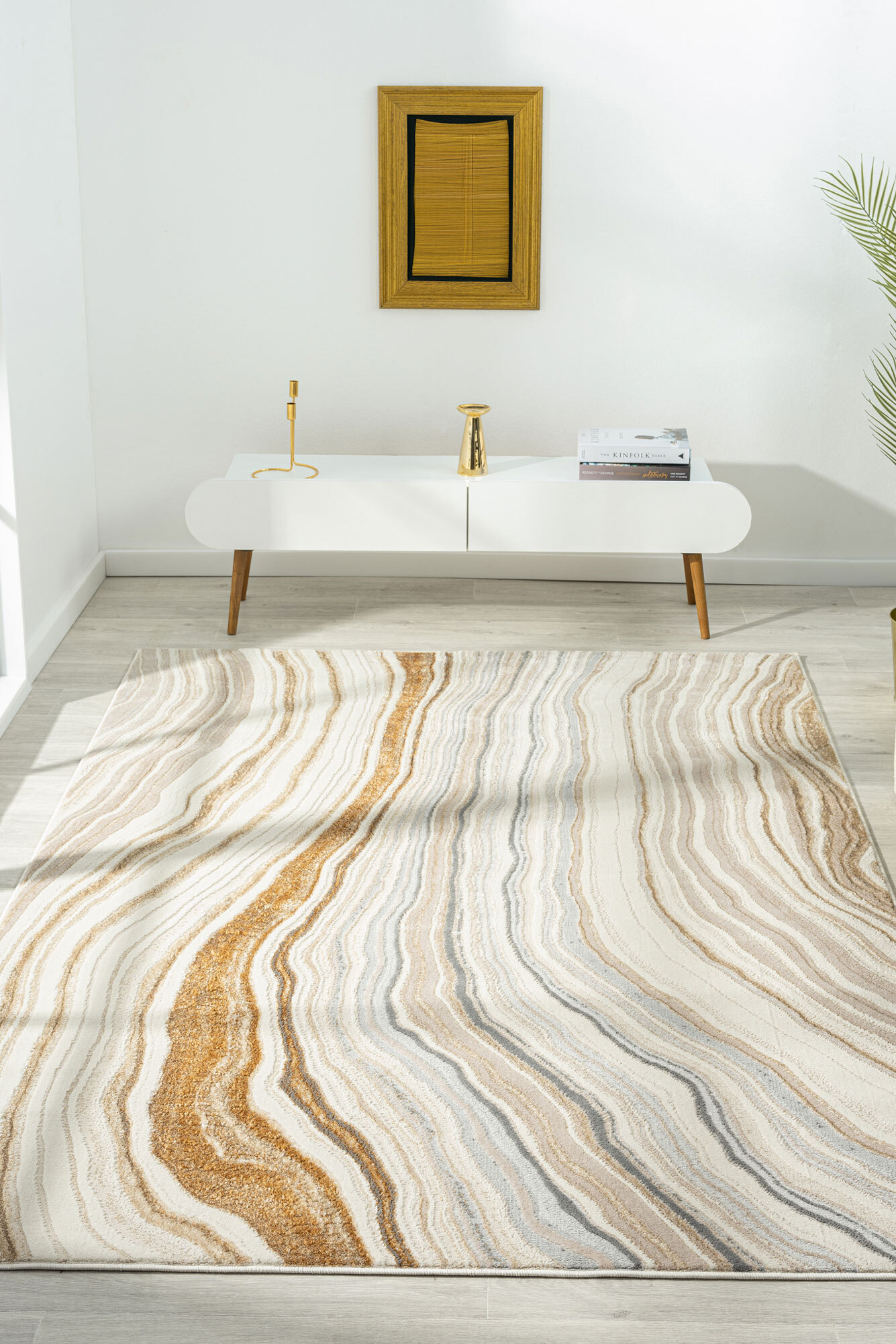 Alabaster Abstract Rug(Size 170 x 120cm)