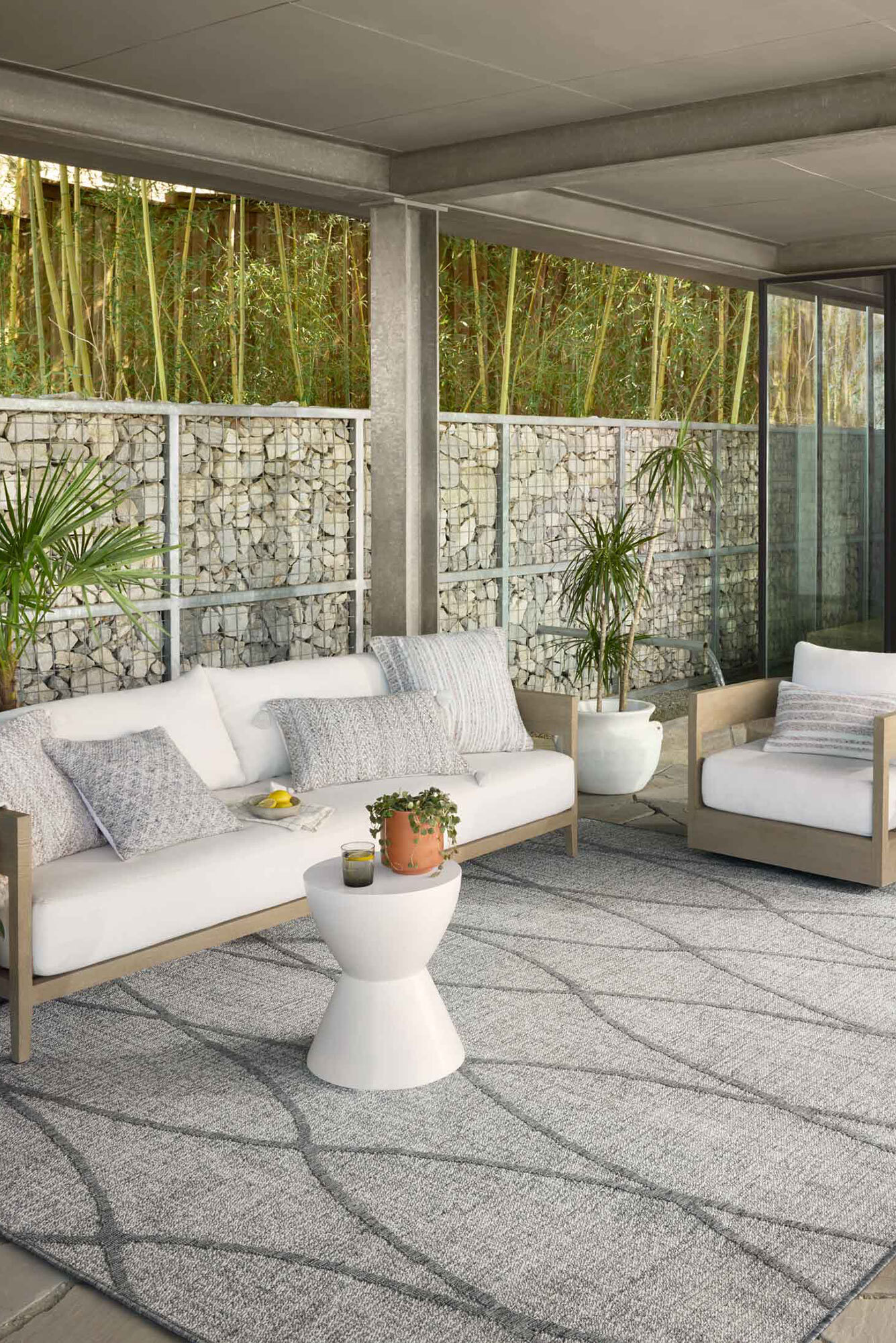 Alfresco Wavy Trellis Rug(Size 230 x 160cm)