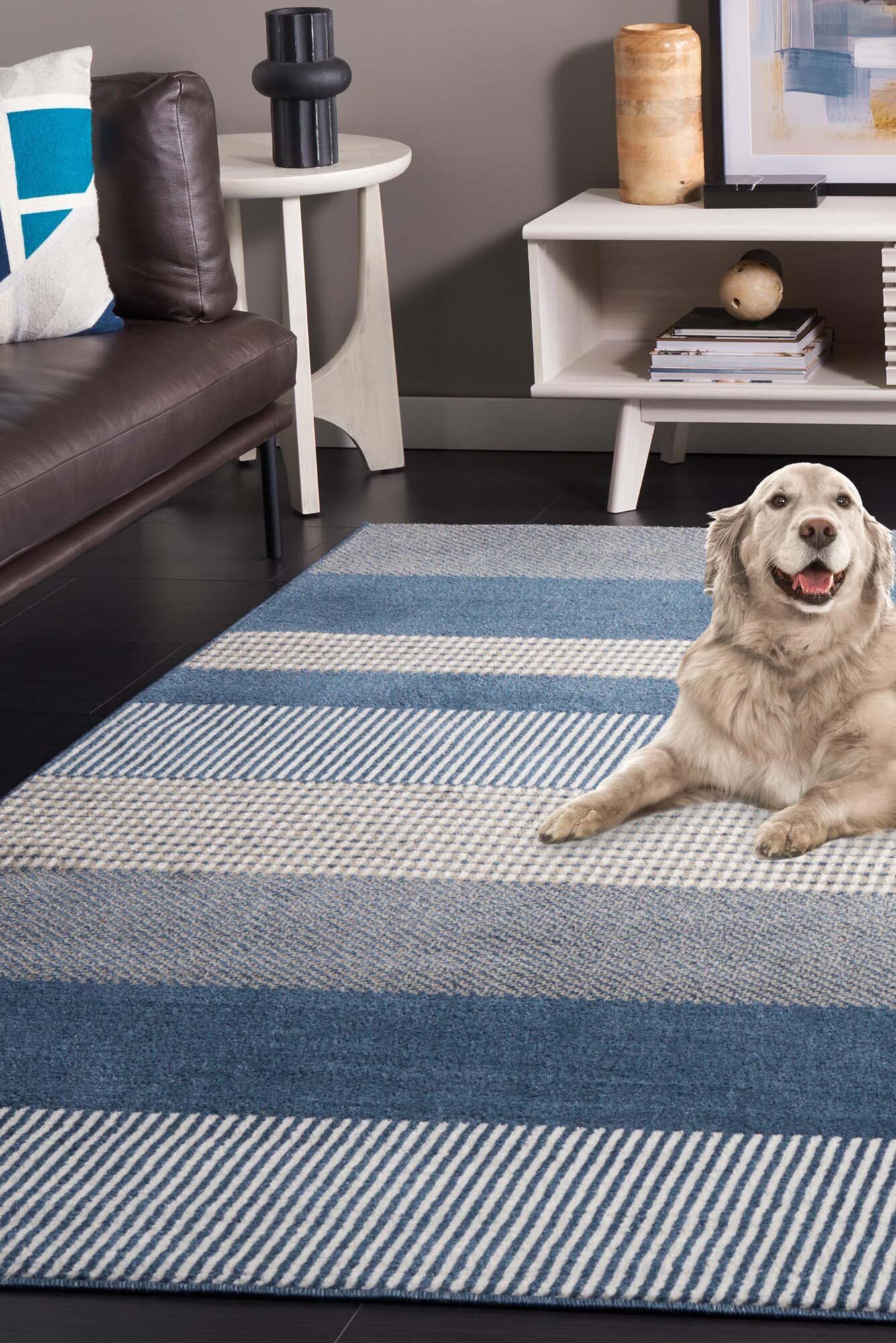 Alfa Contemporary Striped Rug(Size 300 x 200cm)