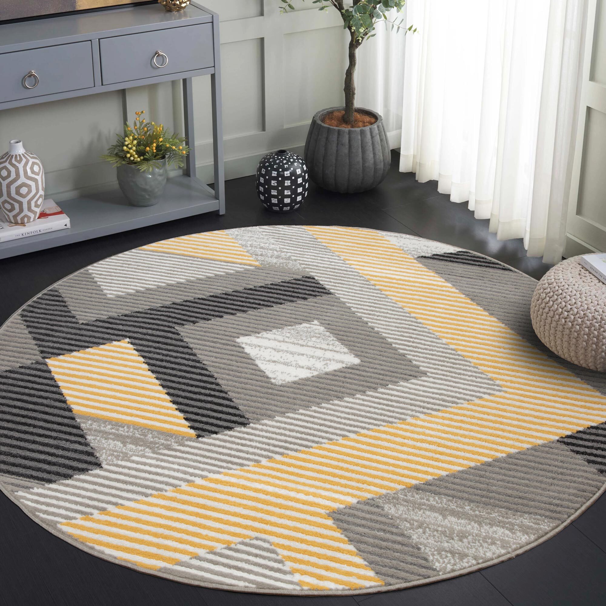 Large View Alfa Geometric Abstract Rug