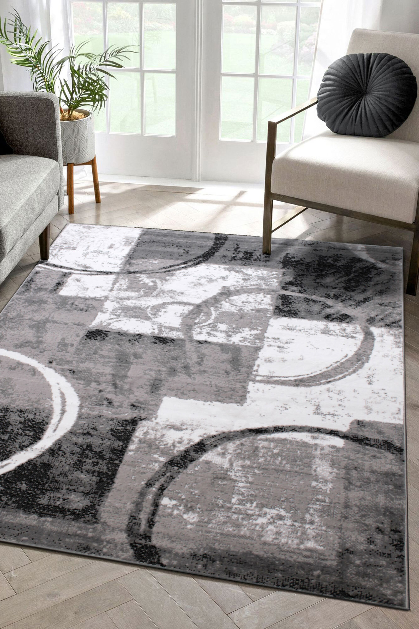 Axel Contemporary Abstract Rug(Size 170 x 120cm)