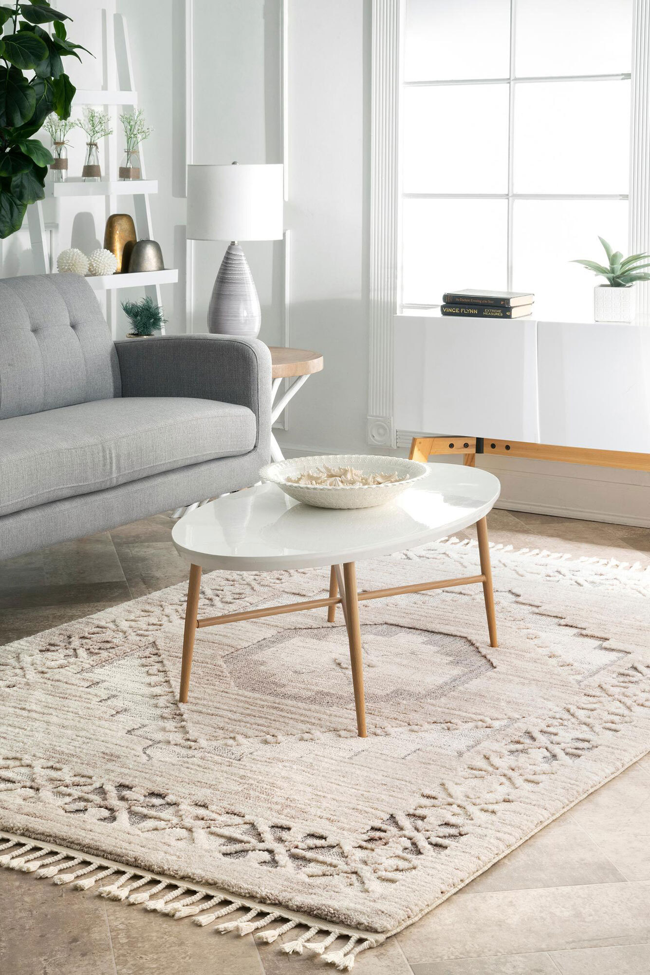 Large View Aroma Moroccan Medallian Rug(Size 230 x 160cm)