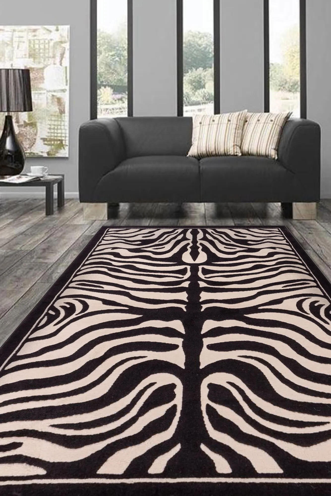 Large View Americo Zebra Animal Print Rug(Size 270 x 180cm)