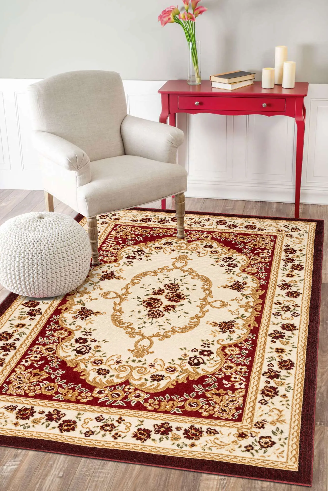Americo Floral Medallion Rug(Size 220 x 150cm)
