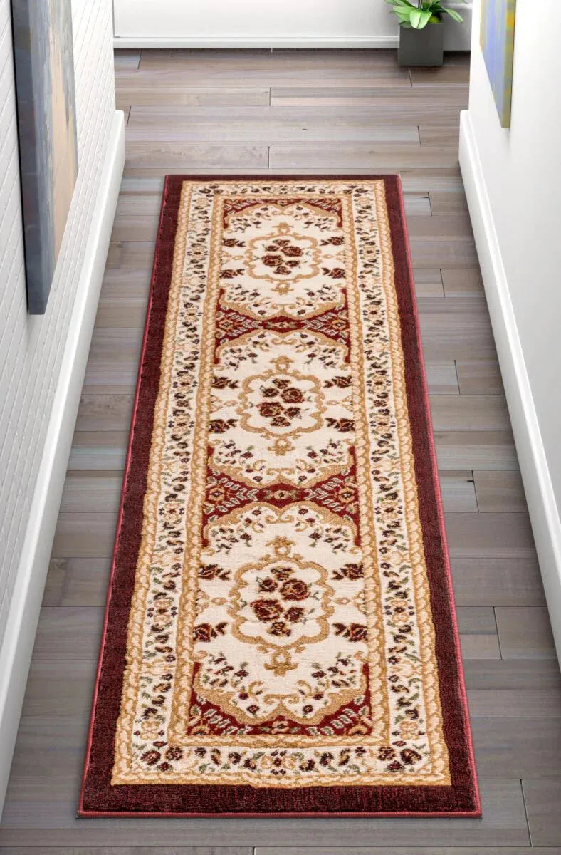 Americo Floral Runner Rug(Size 230 x 70cm) RUNNER