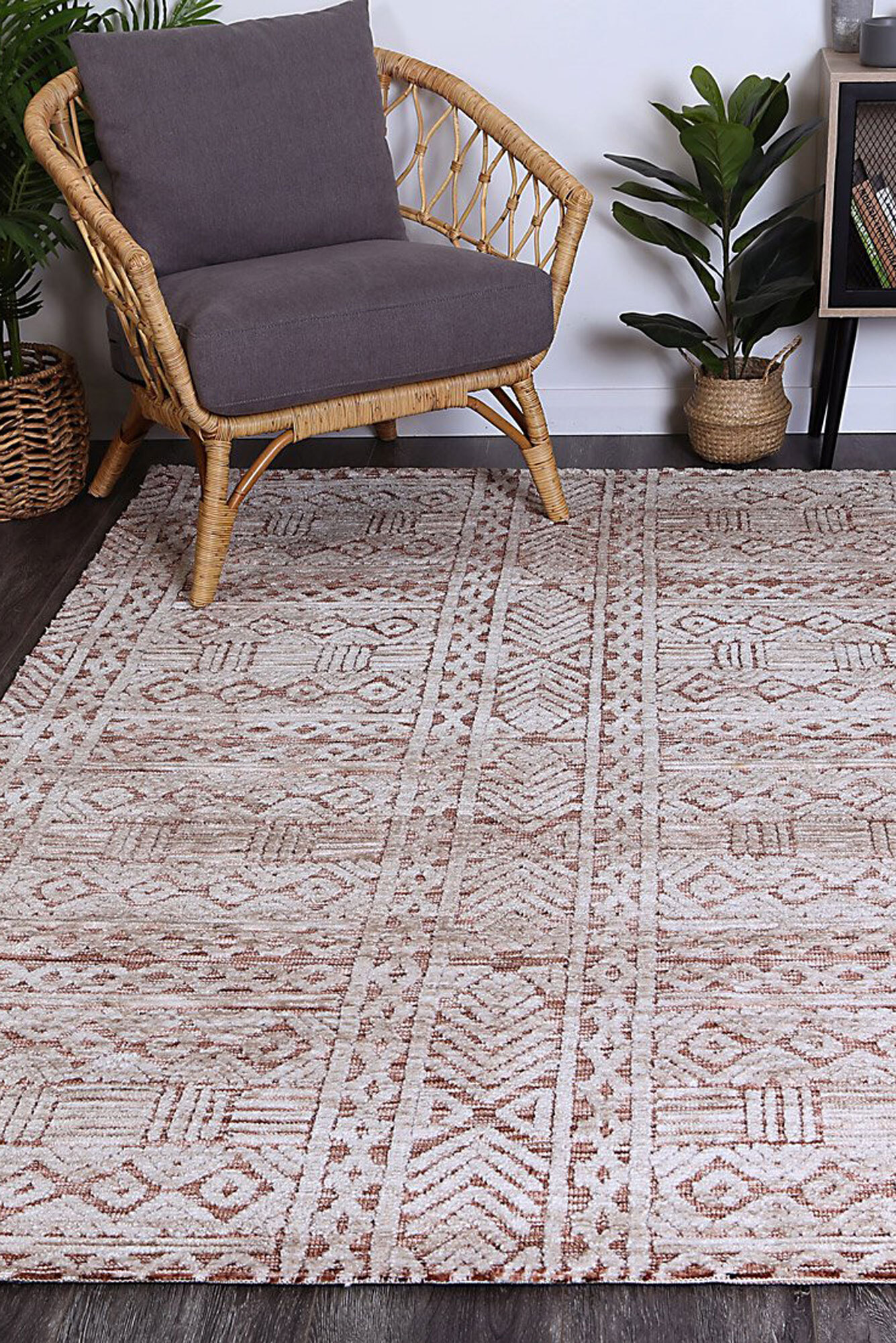 Amir Geometric Flatweave Rug(Size 230 x 160cm)