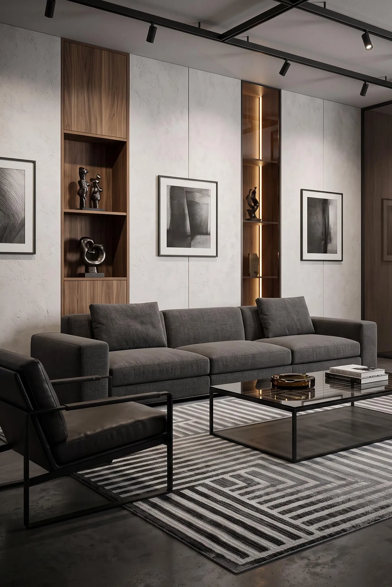 Amigo Geometric Lines Rug (Size 230 x 160cm)