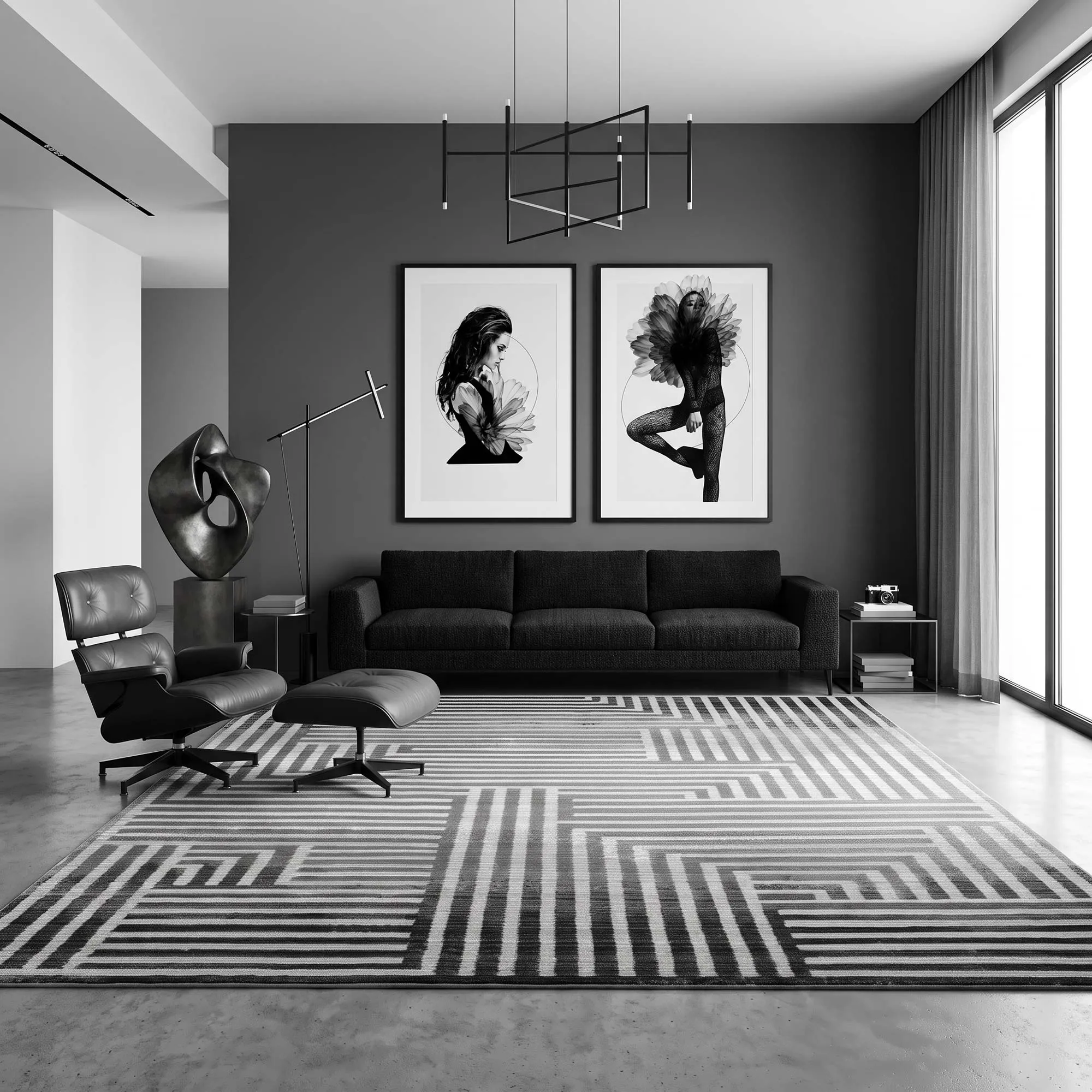 Amigo Geometric Lines Rug 