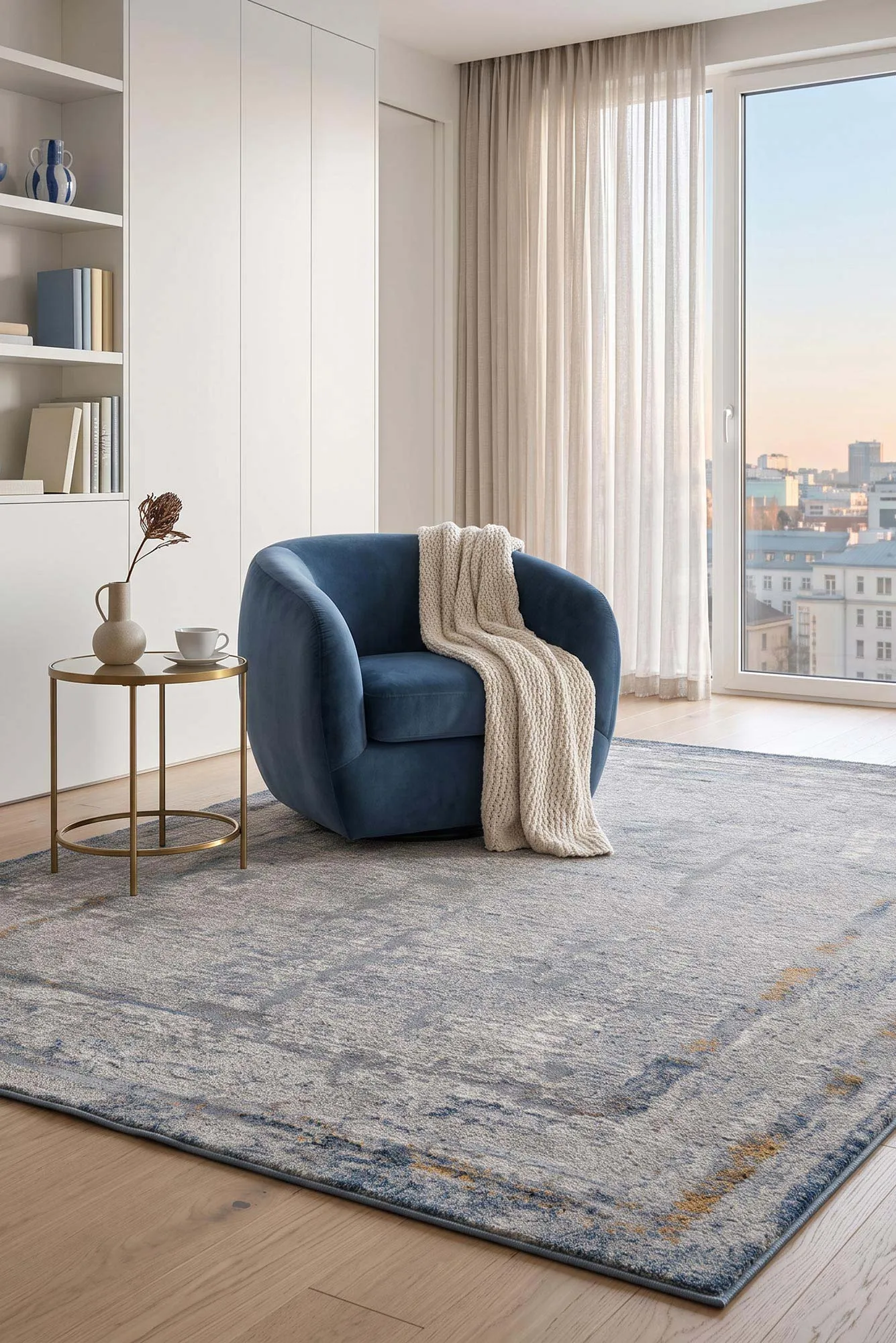 Amigo Abstract Border Rug(Size 230 x 160cm)