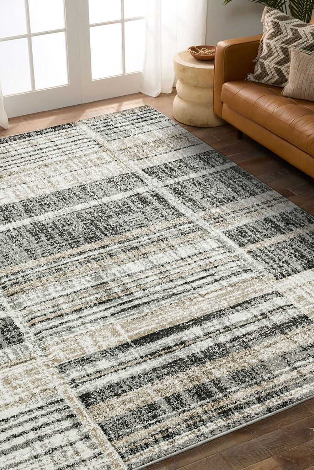 Amsterdam Striped Carved Rug(Size 230 x 160cm)
