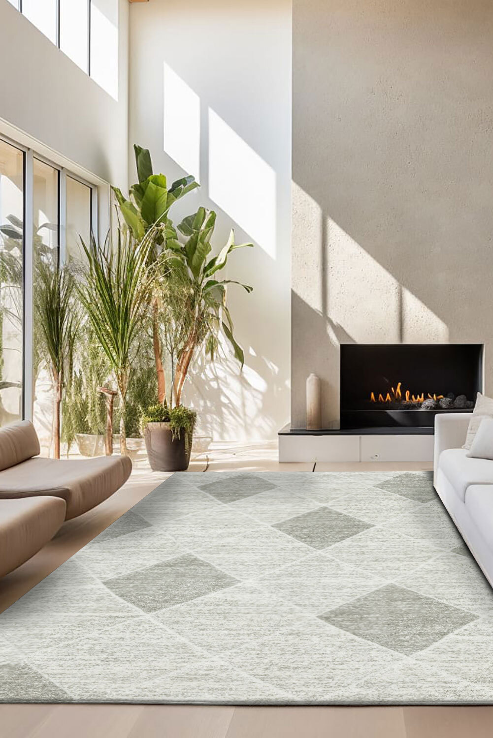 Amsterdam Modern Trellis Rug(Size 230 x 160cm)