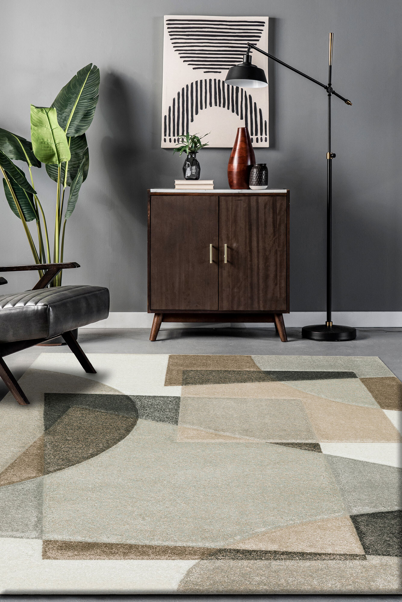 Large View Amsterdam Modern Shapes Rug(Size 290 x 200cm)