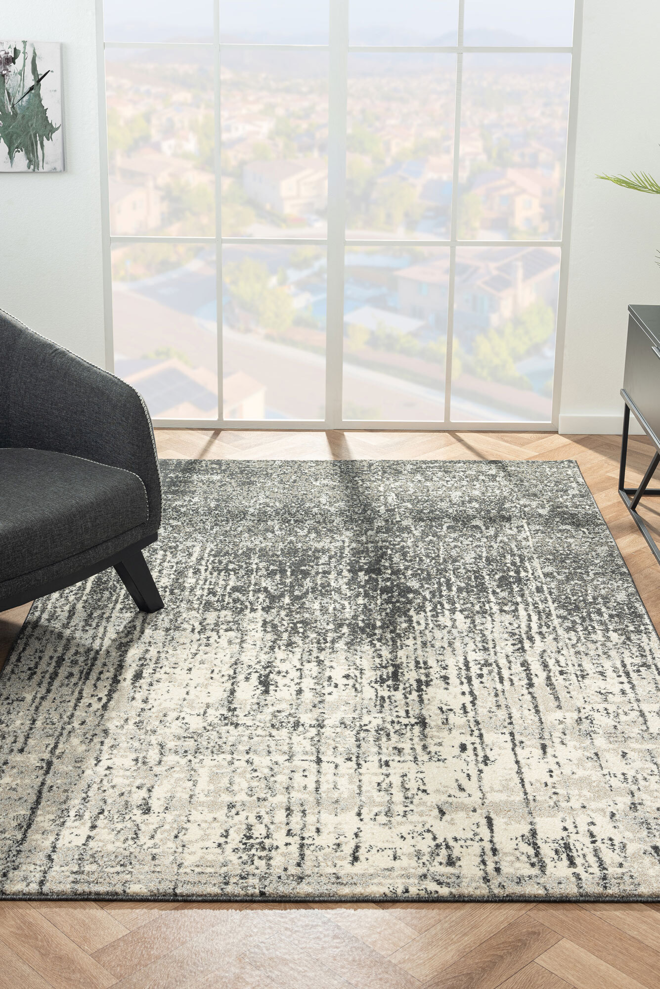 Large View Antonio Modern Abstract Rug(Size 170 x 120cm)