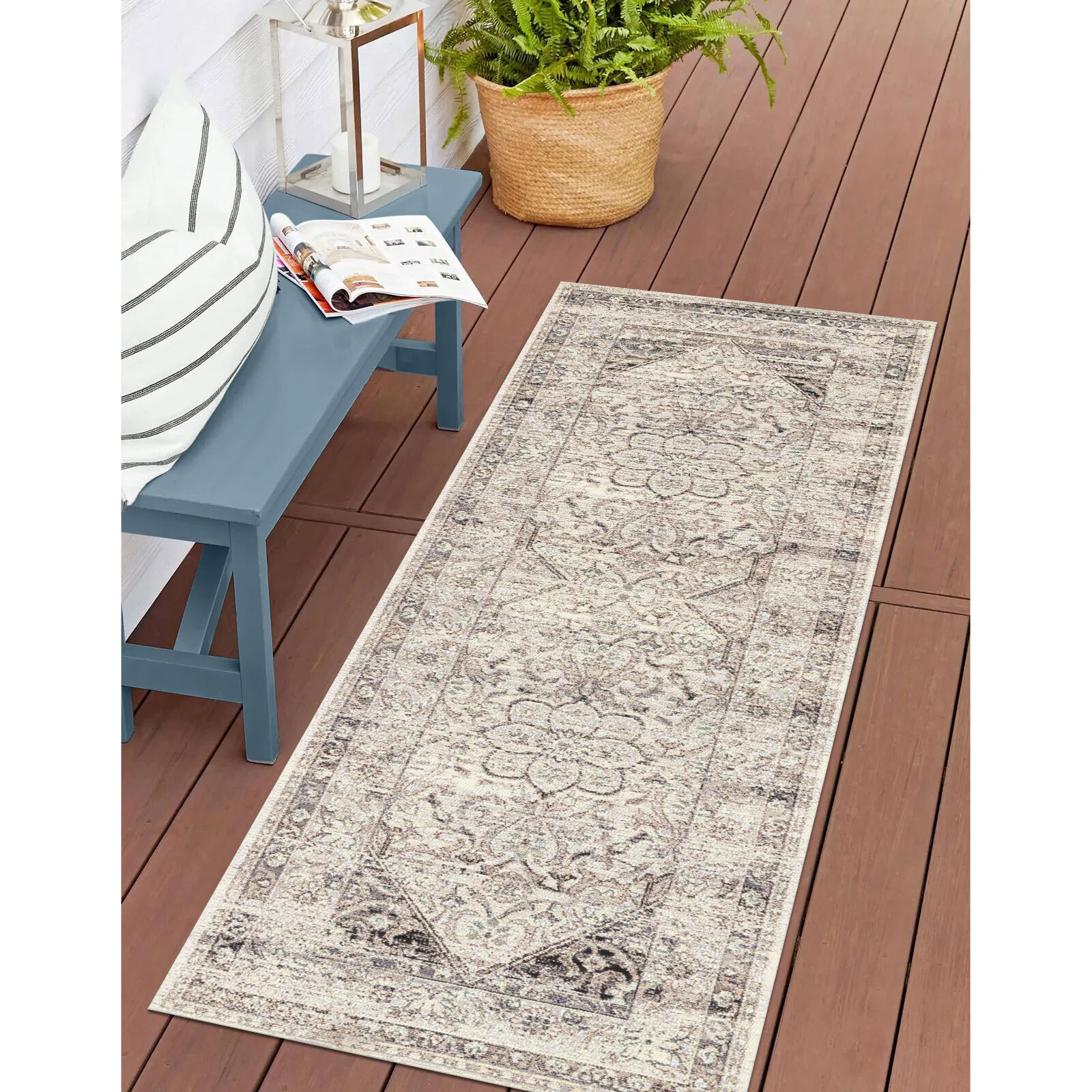 Large View Aperto Floral Medallion Rug
