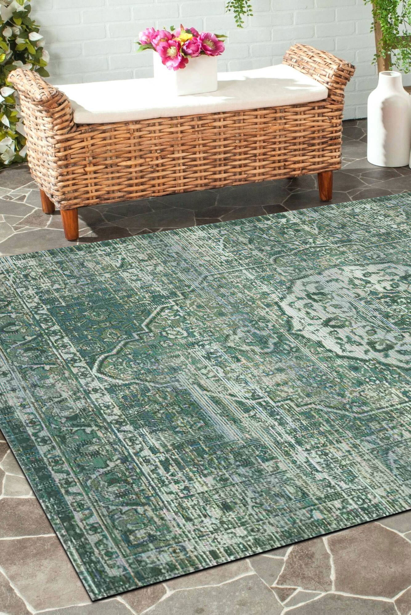 Large View Aperto Medallion Flatweave Rug(Size 235 x 160cm)