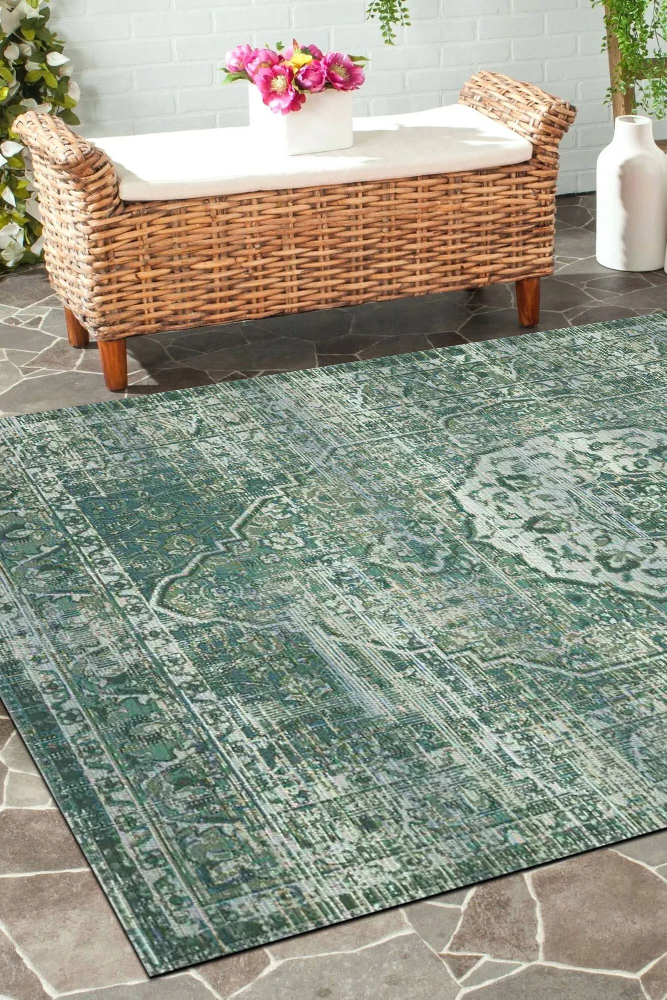 Aperto Medallion Flatweave Rug(Size 235 x 160cm)