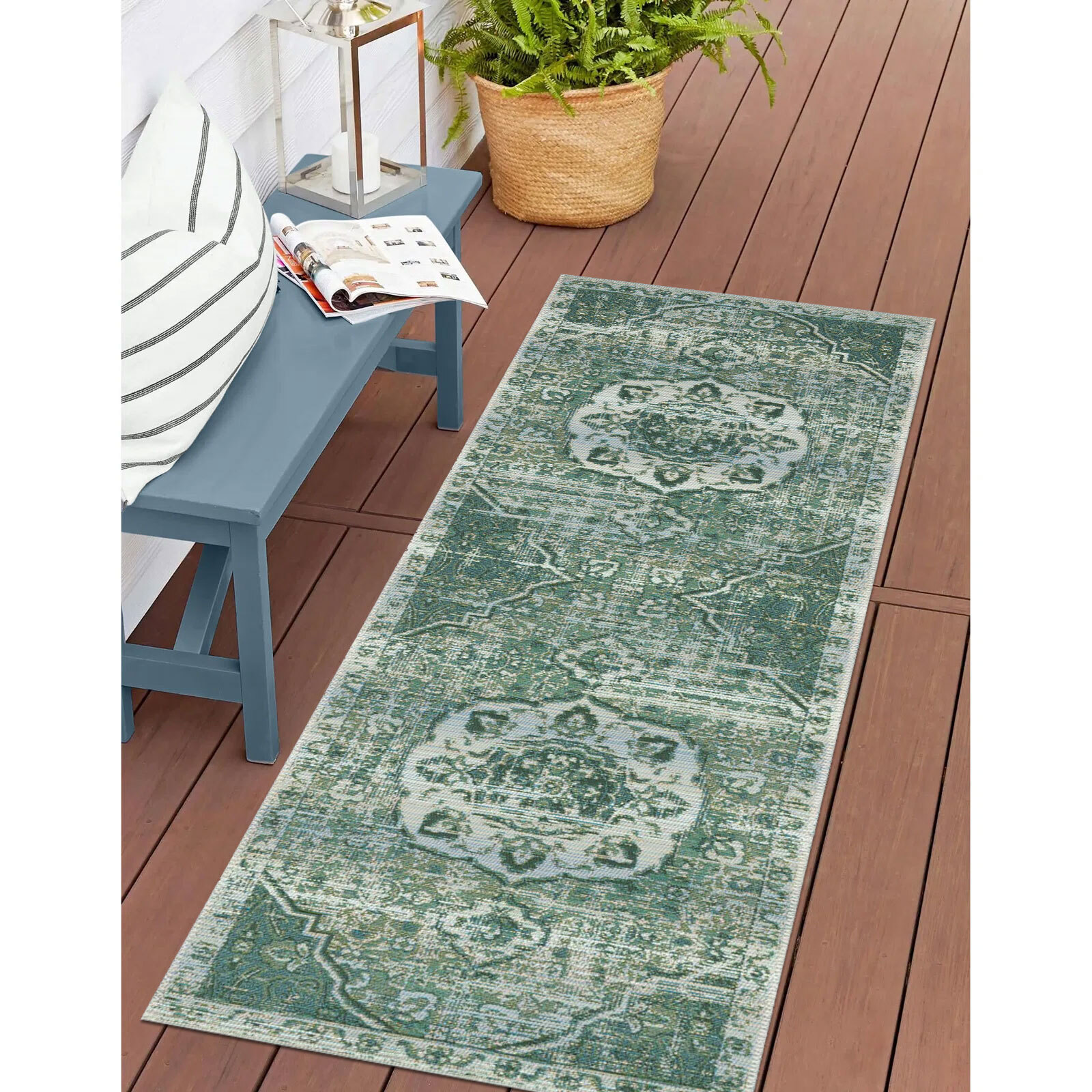 Large View Aperto Medallion Flatweave Rug