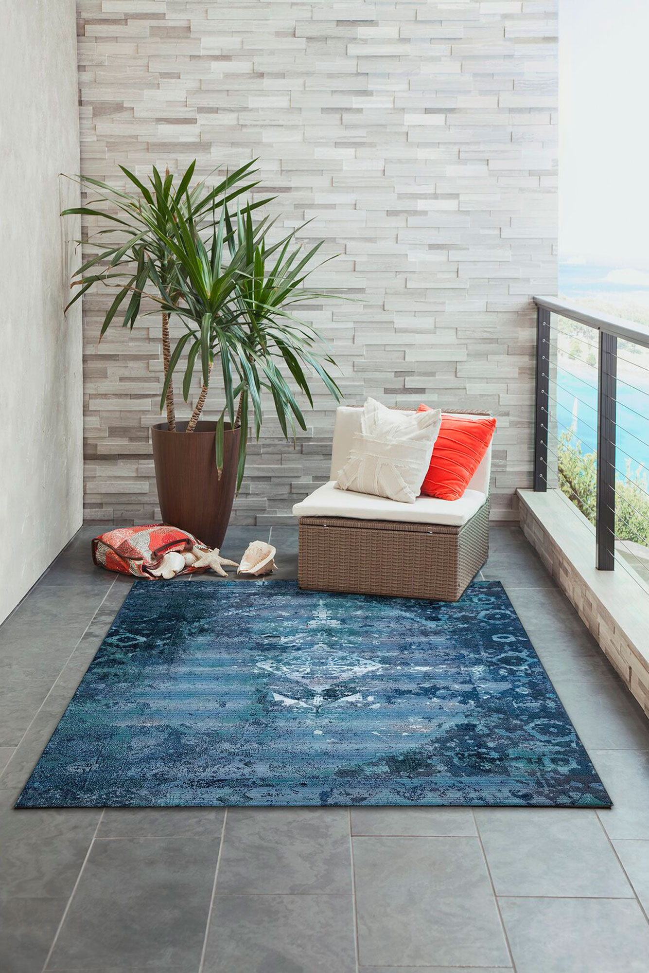 Aperto Transitional Blue Rug(Size 235 x 160cm)