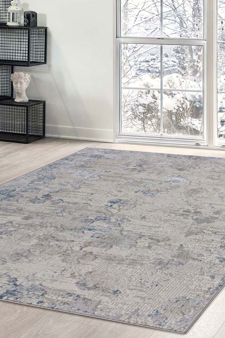 Ash Multi Textured Abstract Rug(Size 170 x 120cm)