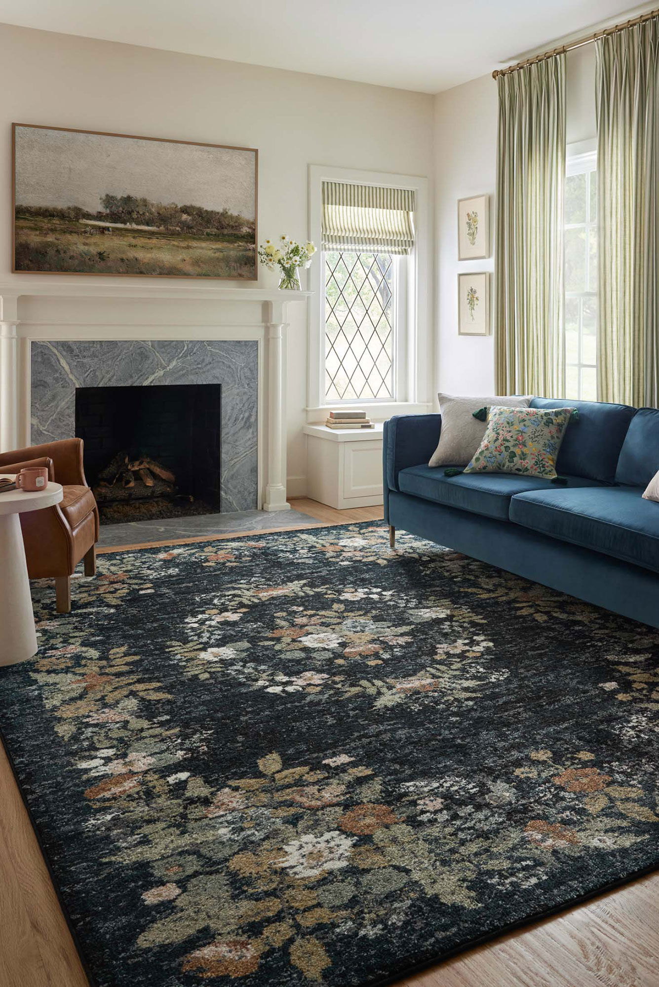 Aubusson Floral Medallion Rug(Size 230 x 160cm)