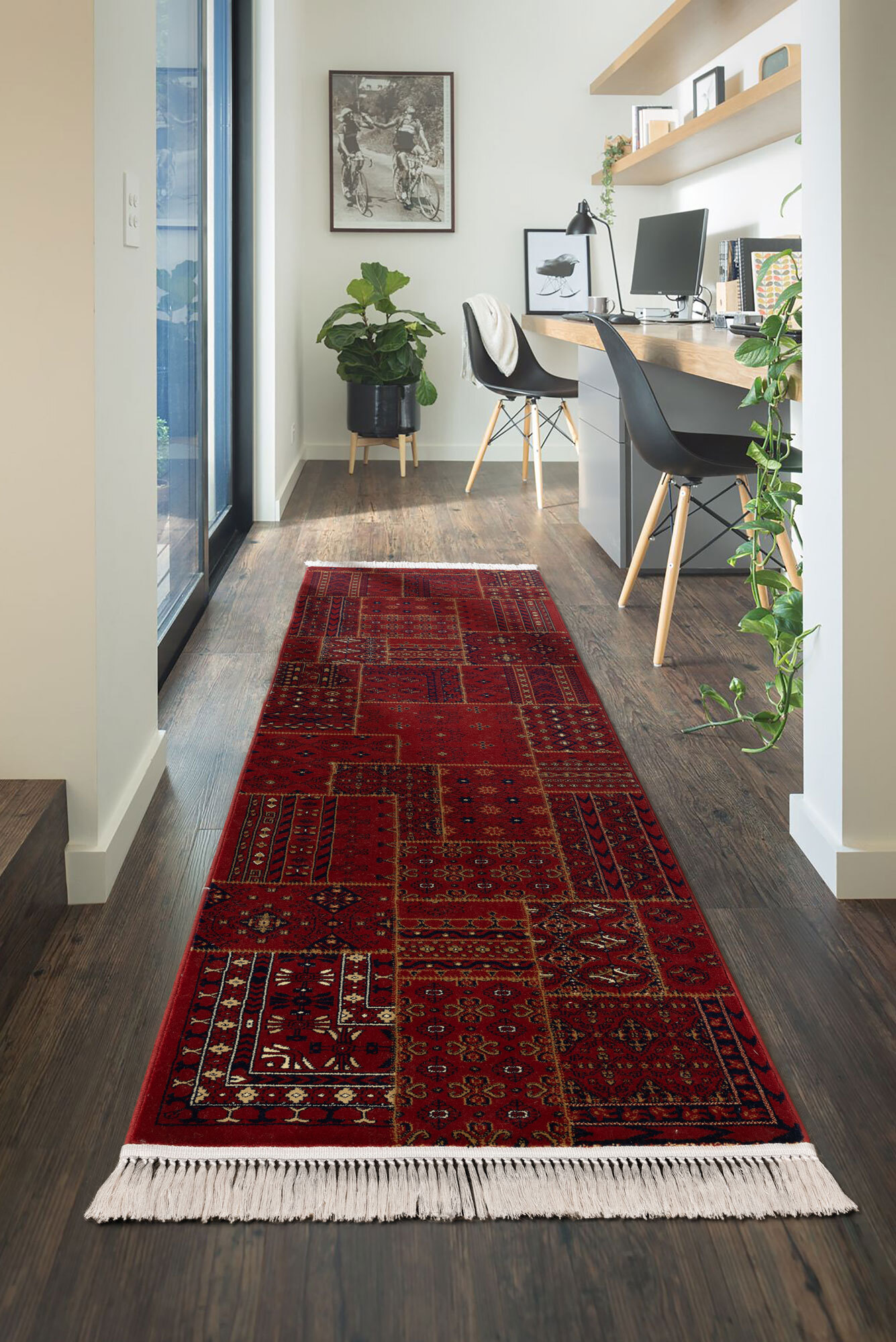 Large View Baloch Hallway Runner(Size 290 x 80cm) RUNNER