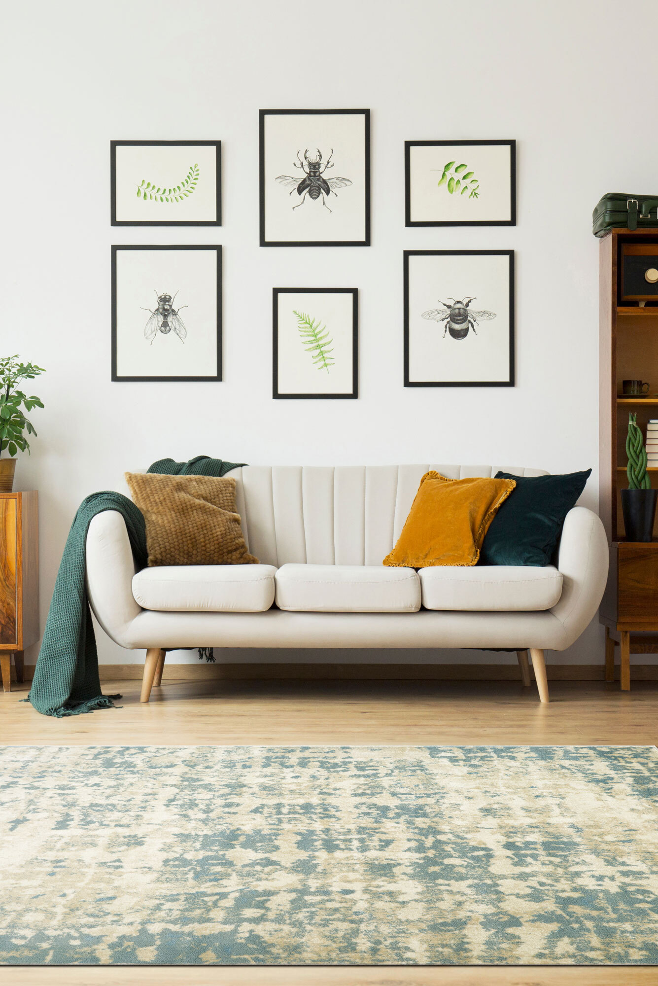 Large View Bliss Contemporary Abstract Rug(Size 170 x 120cm)