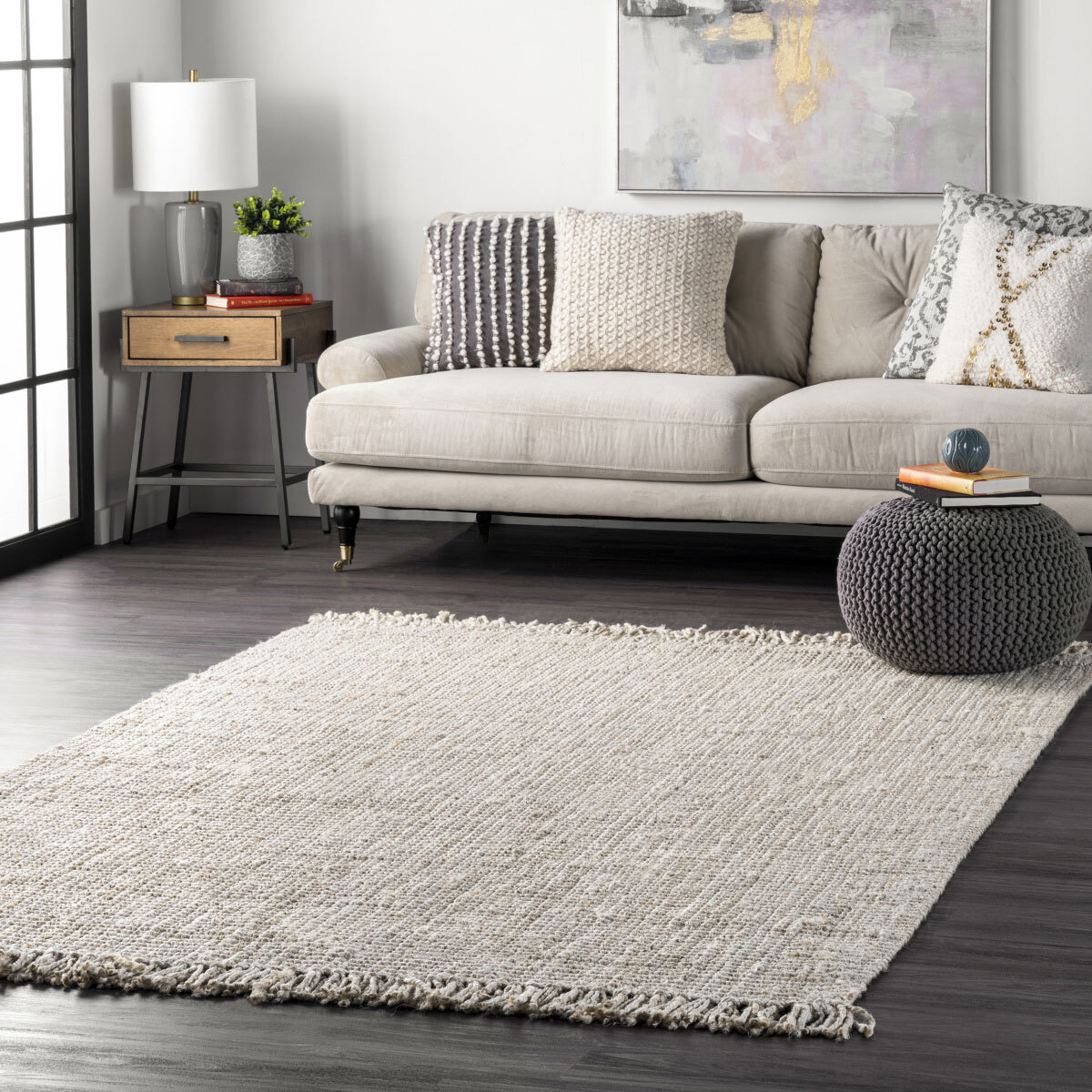 Jimmy Bleach Jute Flatweave Rug