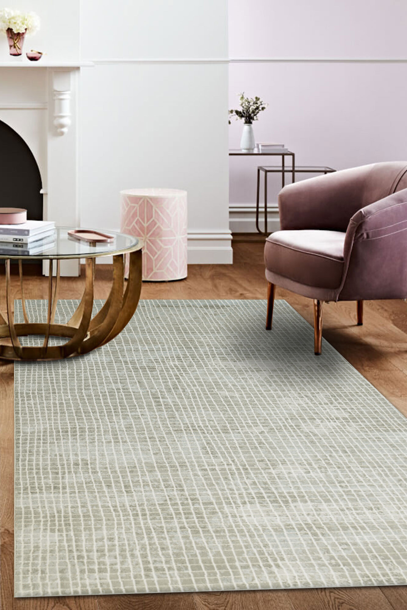 Brigitte Contemporary Striped Rug(Size 170 x 120cm)