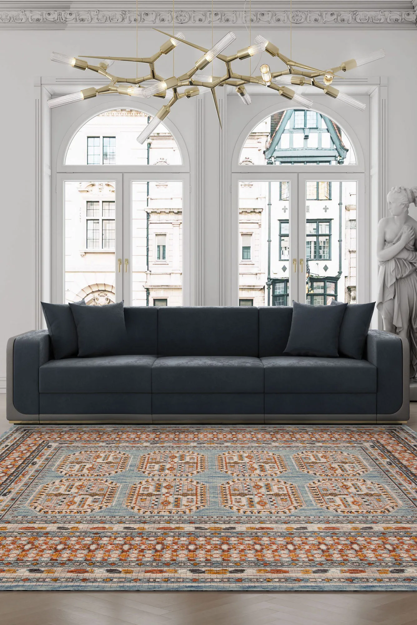 Bokhara Traditional Wool Rug(Size 230 x 160cm)