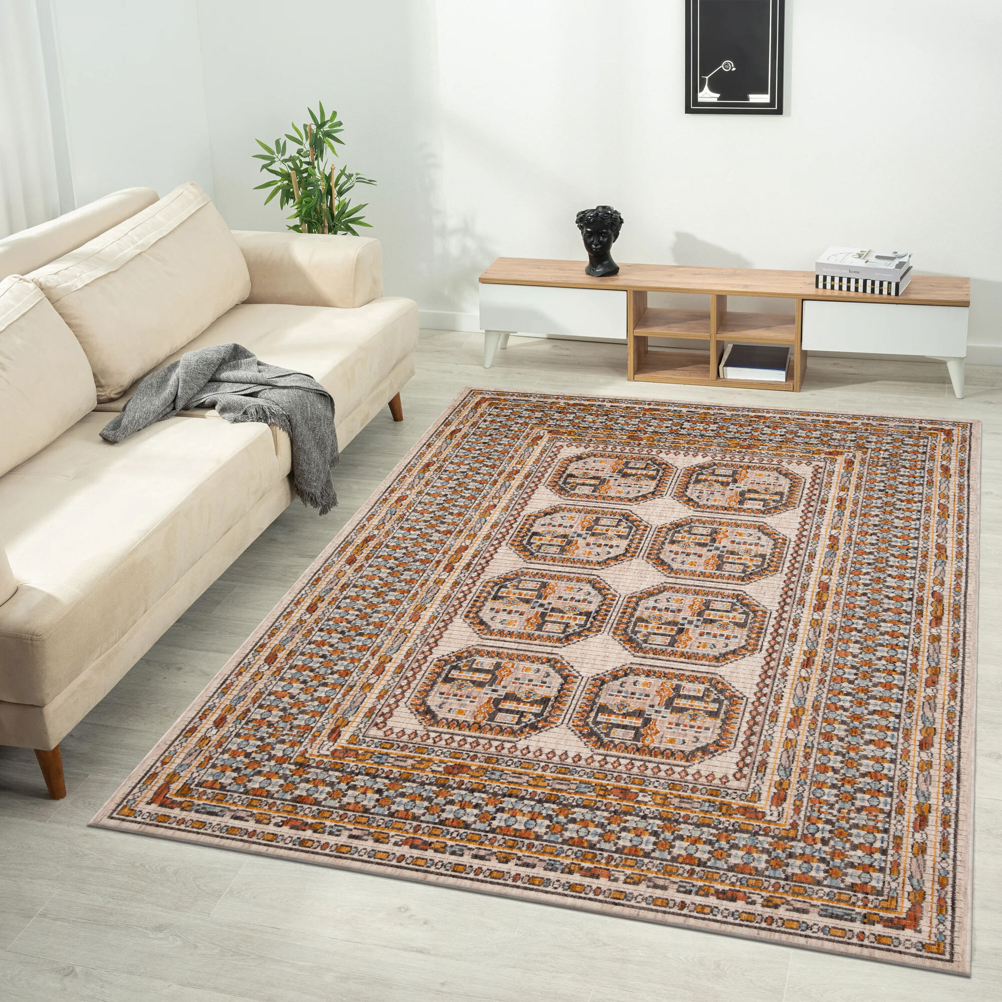 Bokhara Traditional Wool Rug(Size 230 x 160cm)