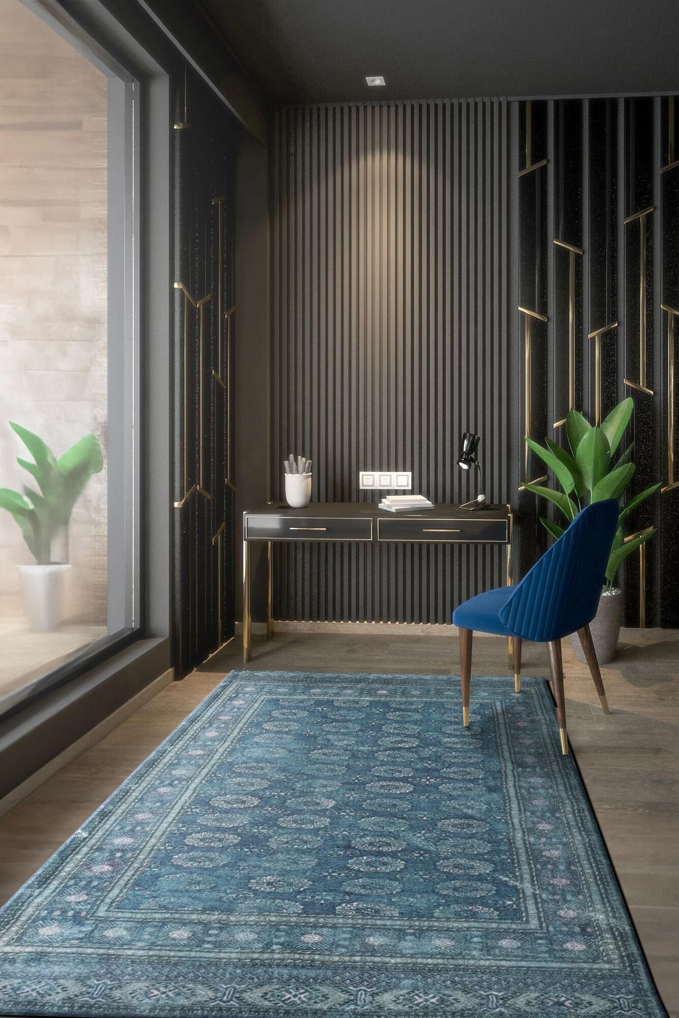 Large View Cato Traditional Geometric Rug(Size 230 x 160cm)
